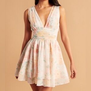 Abercrombie & Fitch Flirty Drama Mini Dress